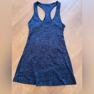 Lululemon floral navy racerback tank